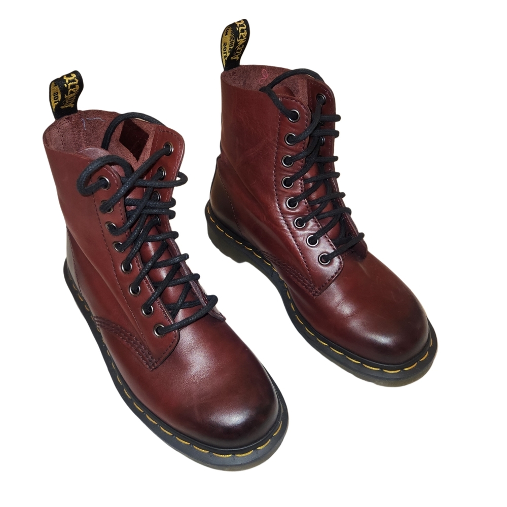 Dr. Martens Burgundy Combat Boots